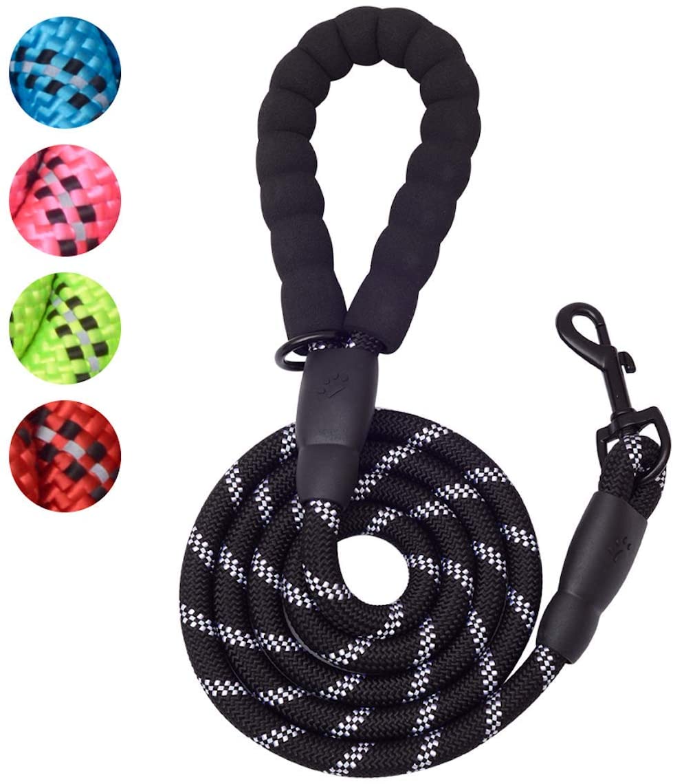 Fido N Feline 6 ft Padded Rope Dog Leash for Medium and Large Dogs -