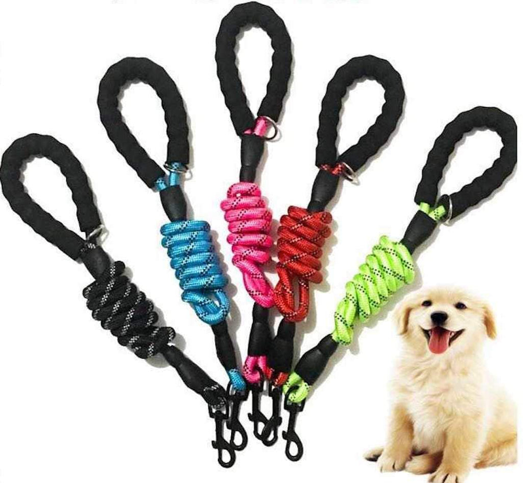 Fido N Feline 6 ft Padded Rope Dog Leash for Medium and Large Dogs -
