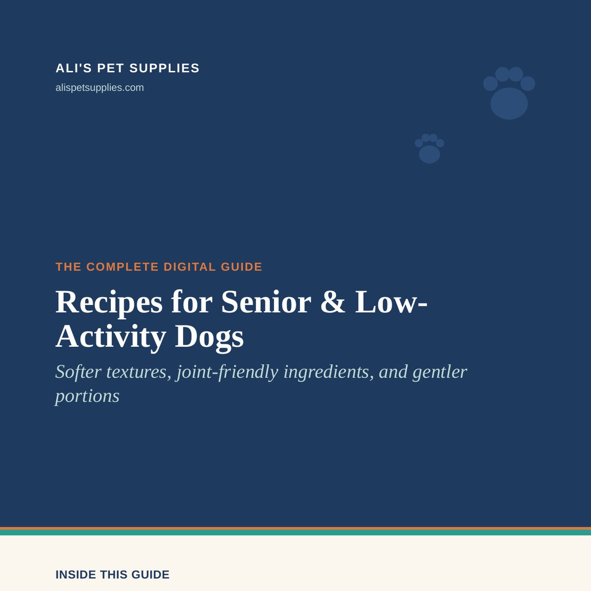 Recipes for Senior & Low-Activity Dogs