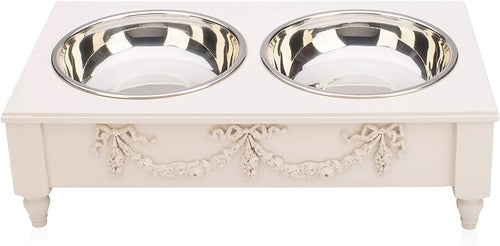 Rose Swag Elevated Pet Bowl / Feeder